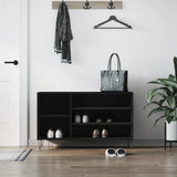 VidaXL Shoe cabinet 102x36x60 cm Properted Wood Black