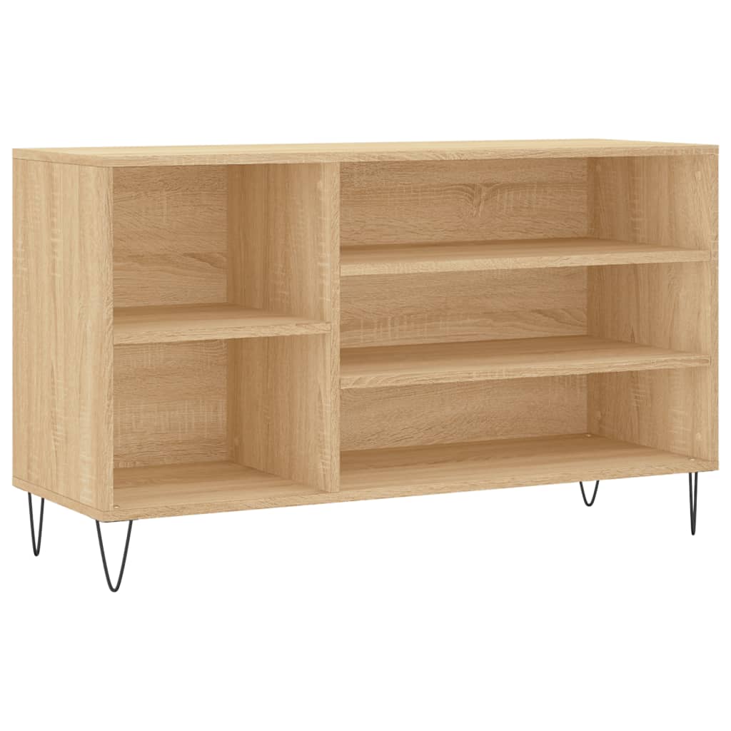 VIDAXL -Schuhschrank 102x36x60 cm propertiertes Holz Sonoma Eiche gefärbt