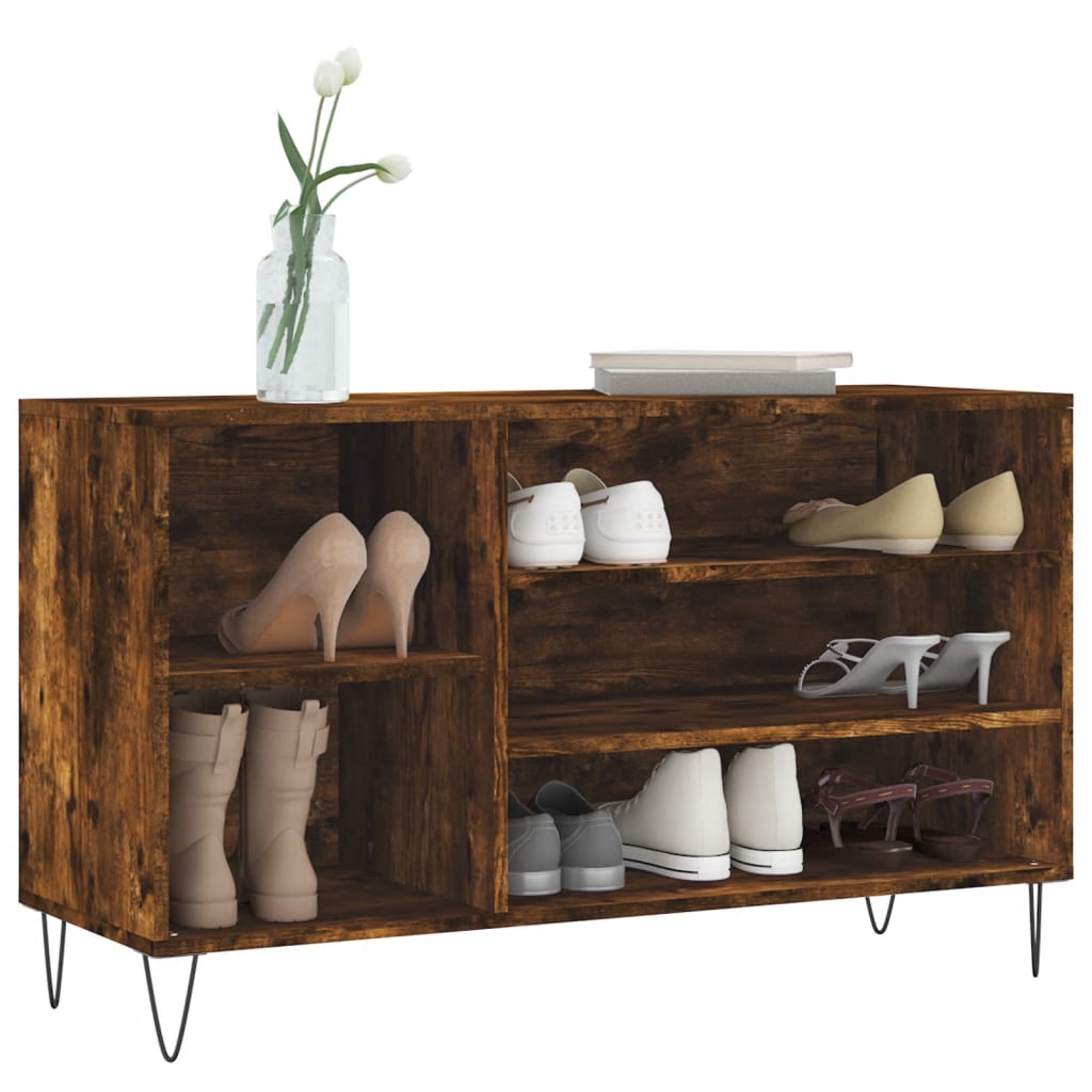 Vidaxl Cabinet da scarpe 102x36x60 cm Colore in legno di legno