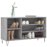 Gabinete de zapatos Vidaxl 102x36x60 cm de madera propiedad Sonoma gris