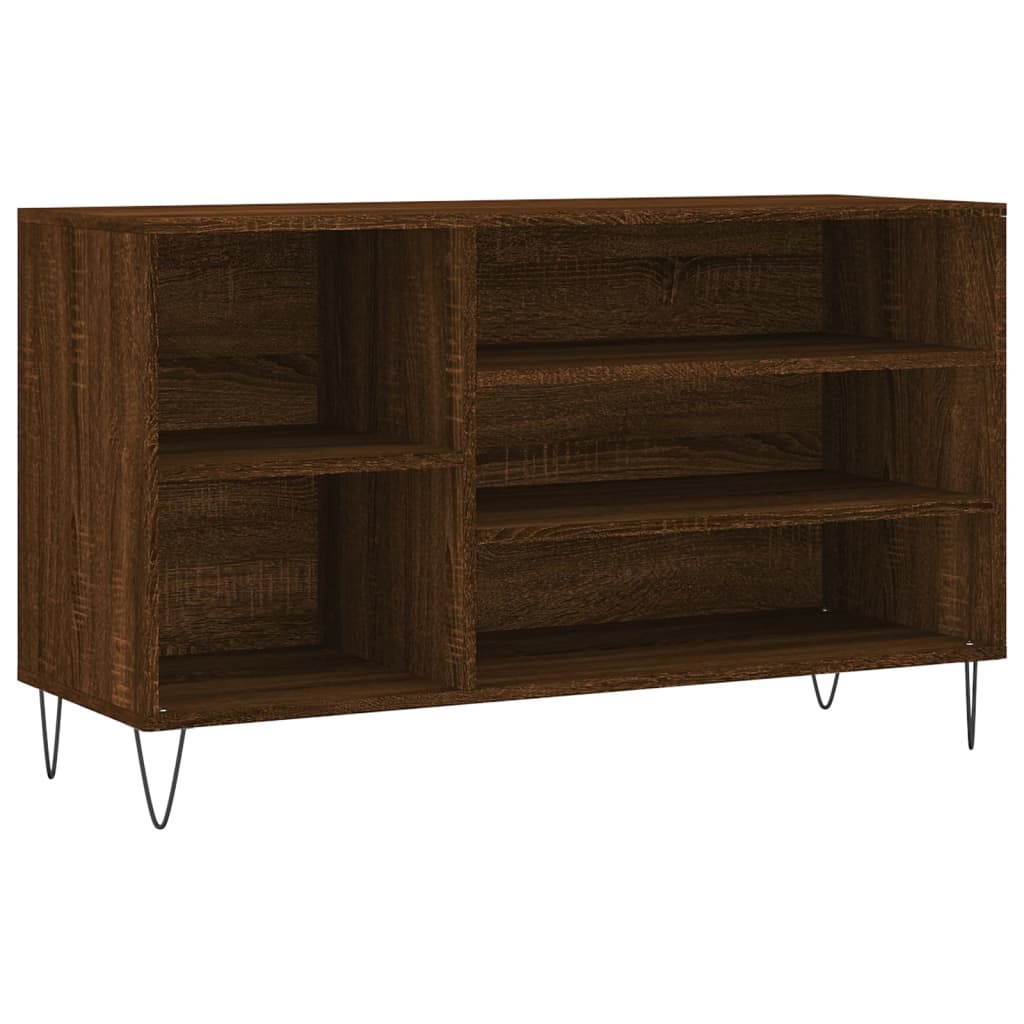 Vidaxx Schuhschrank 102x36x60 cm, fertige Holzfarbe, braune Eiche