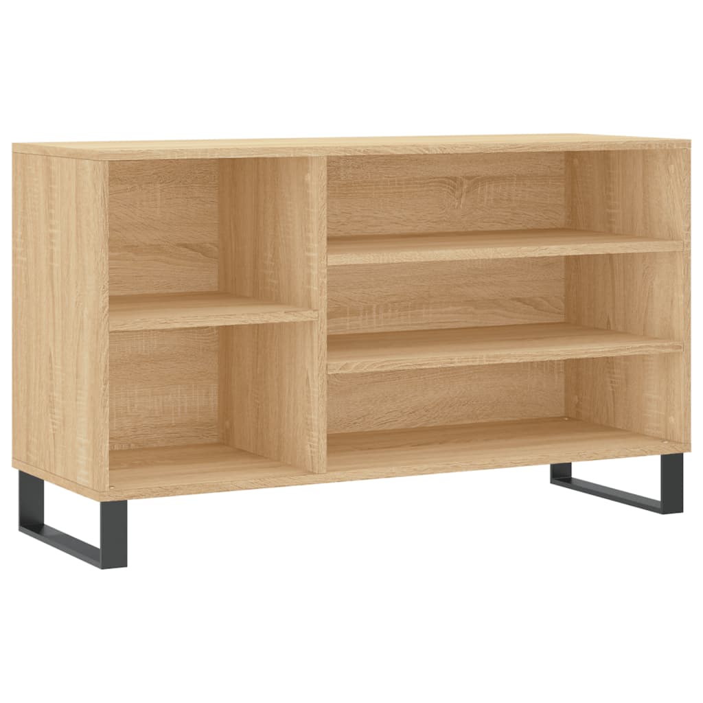 VIDAXL -Schuhschrank 102x36x60 cm propertiertes Holz Sonoma Eiche gefärbt