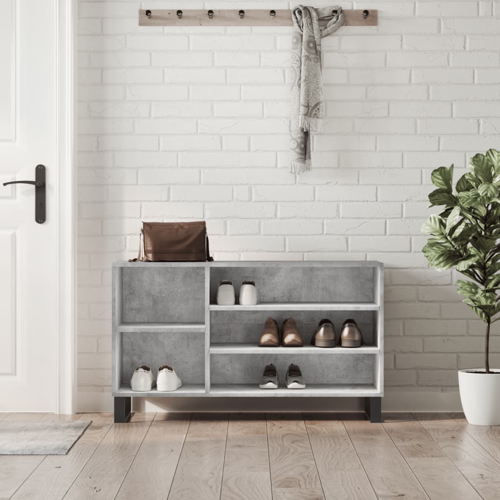 Vidaxx Schuhschrank 102x36x60 cm Holzwerkstoff betongrau