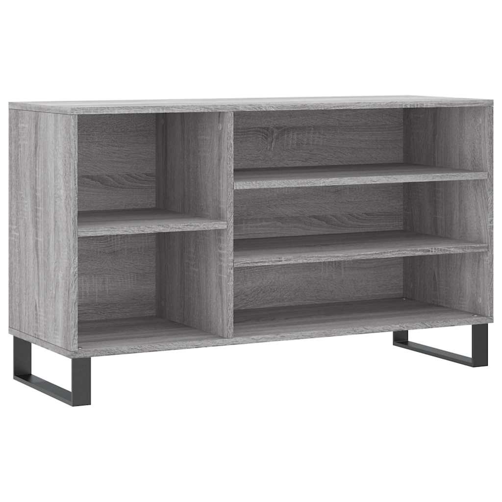 VidaXL Schuhschrank 102x36x60 cm Holzwerkstoff Sonomagrau