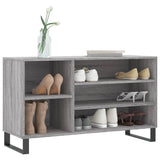 Gabinete de zapatos Vidaxl 102x36x60 cm de madera propiedad Sonoma gris