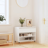 Vidaxl Cabinet da scarpe 70x36x60 cm Bianco in legno