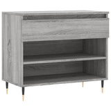 Gabinete de zapatos Vidaxl 70x36x60 cm de madera propiedad Sonoma gris