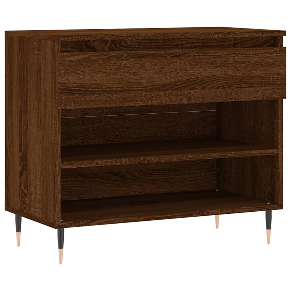 Vidaxx Schuhschrank 70x36x60 cm, fertige Holzfarbe, braune Eiche