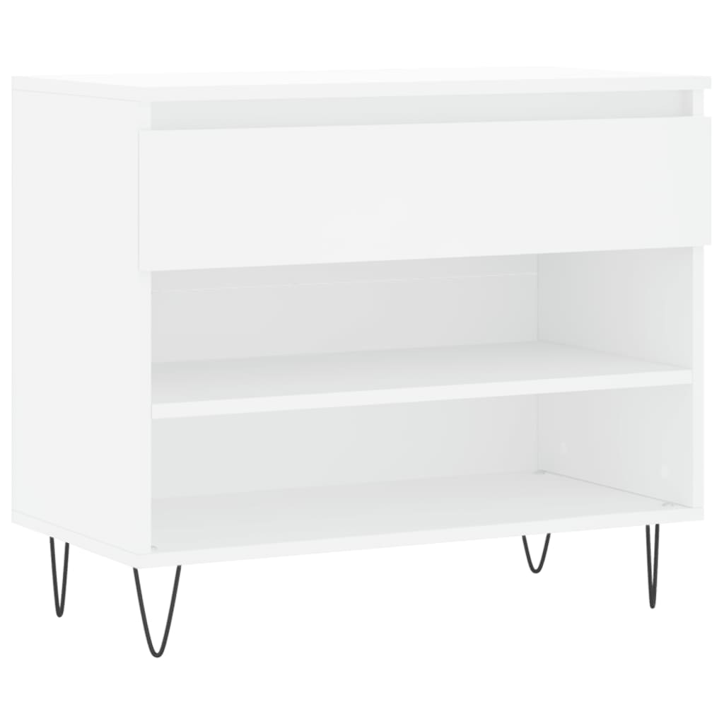 Vidaxl Shoe Cabinet 70x36x60 cm Property Wood White