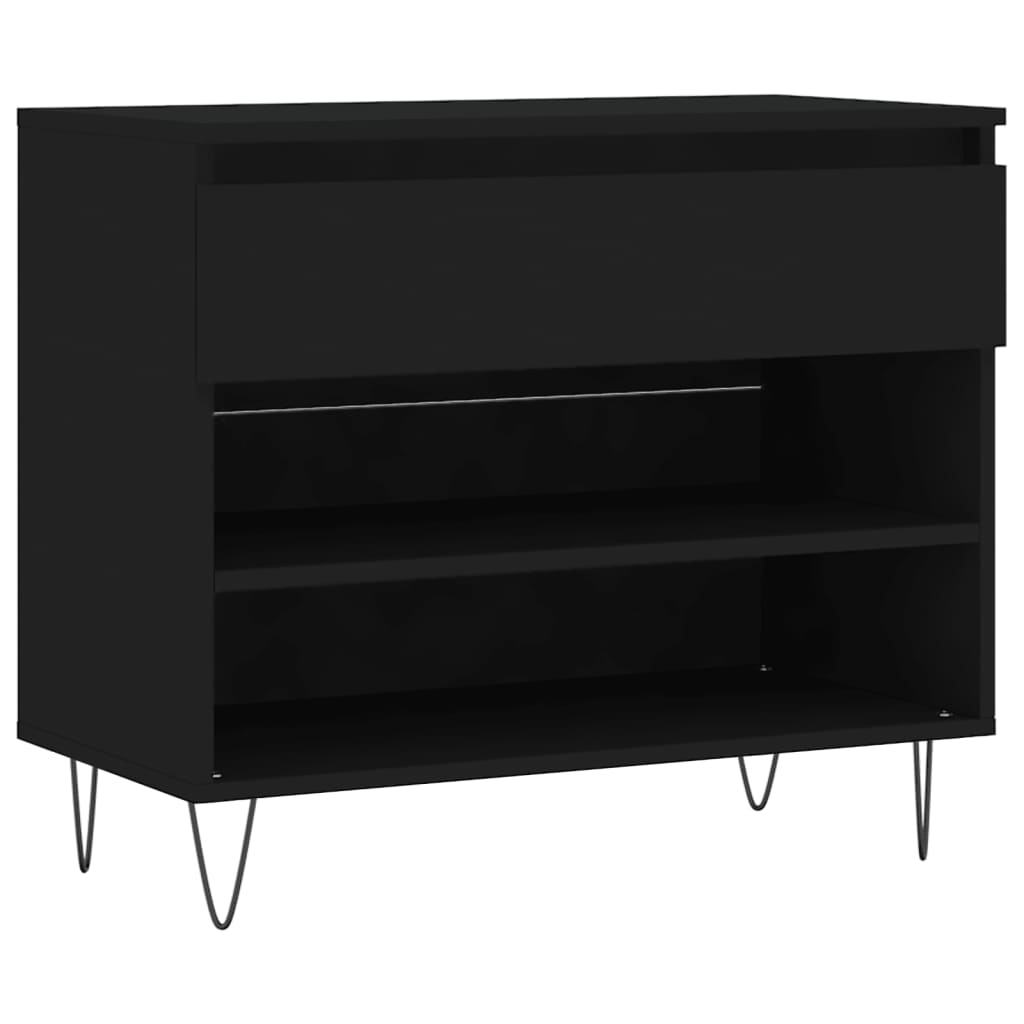 Vidaxx Schuhschrank 70x36x60 cm lackiertes Holz schwarz