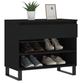 Vidaxl Shoe Cabinet 70x36x60 cm Property Wood Black