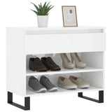 Vidaxl Shoe Cabinet 70x36x60 cm Property Wood High Gloss White