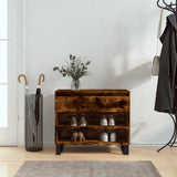 Vidaxx Schuhschrank 70x36x60 cm verarbeitetes Holz, geräucherte Eiche