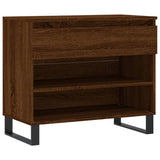 Vidaxx Schuhschrank 70x36x60 cm, fertige Holzfarbe, braune Eiche