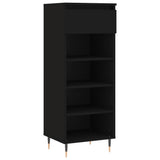 Vidaxx Schuhschrank 40x36x105 cm lackiertes Holz schwarz