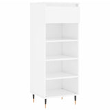 Vidaxl Cabinet da scarpe 40x36x105 cm Bianco di legno trasformato in legno