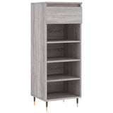 Gabinete de zapatos Vidaxl 40x36x105 cm de madera propiedad Grey Sonoma