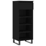 Vidaxx Schuhschrank 40x36x105 cm lackiertes Holz schwarz