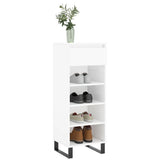 Vidaxx Schuhschrank 40x36x105 cm lackiertes Holz Hochglanz weiß