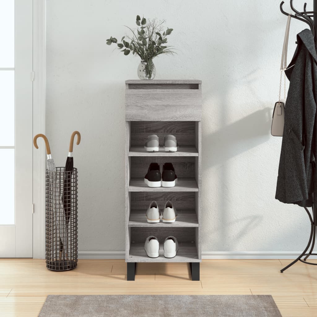 VidaXL shoe cabinet 40x36x105 cm Properted Wood Gray Sonoma