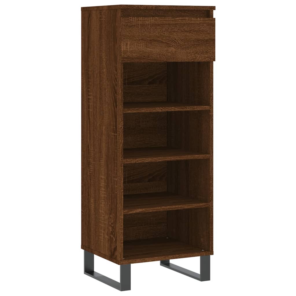 Vidaxx Schuhschrank 40x36x105 cm, fertige Holzfarbe, braune Eiche