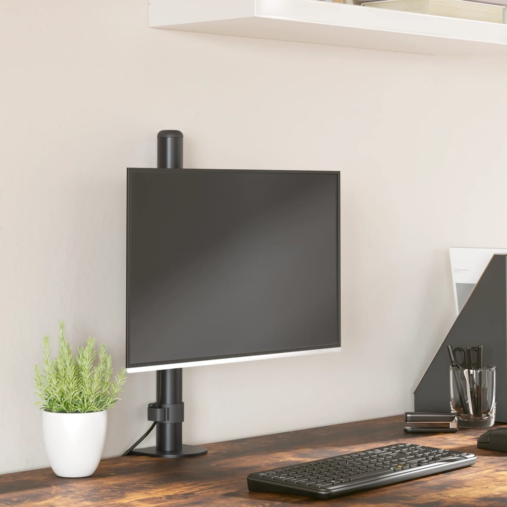 VidaXL Monitorhalterung VESA 75 100 mm schwarzer Stahl
