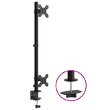 Vidaxl Monitorständer doppelt VESA 75 100 mm Stahl schwarz