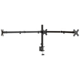 Vidaxl Monitorständer dreifach VESA 75 100 mm Stahl schwarz