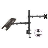 VidaXL Monitorhalterung VESA 75 100 mm schwarzer Stahl