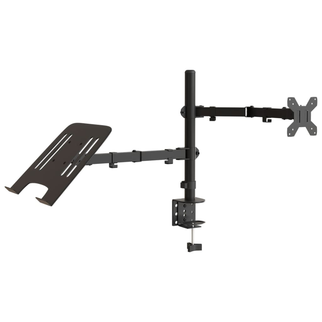 VidaXL Monitorhalterung VESA 75 100 mm schwarzer Stahl