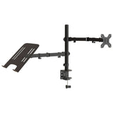 Vidaxl Monitor bracket Vesa 75 100 mm Black Steel