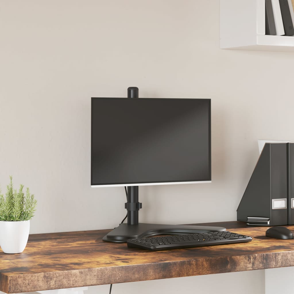 VidaXL Monitorhalterung VESA 75 100 mm schwarzer Stahl