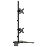 Vidaxl Monitorständer doppelt VESA 75 100 mm Stahl schwarz