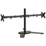 Vidaxl Monitorständer doppelt VESA 75 100 mm Stahl schwarz