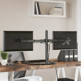 Vidaxl Monitorständer doppelt VESA 75 100 mm Stahl schwarz