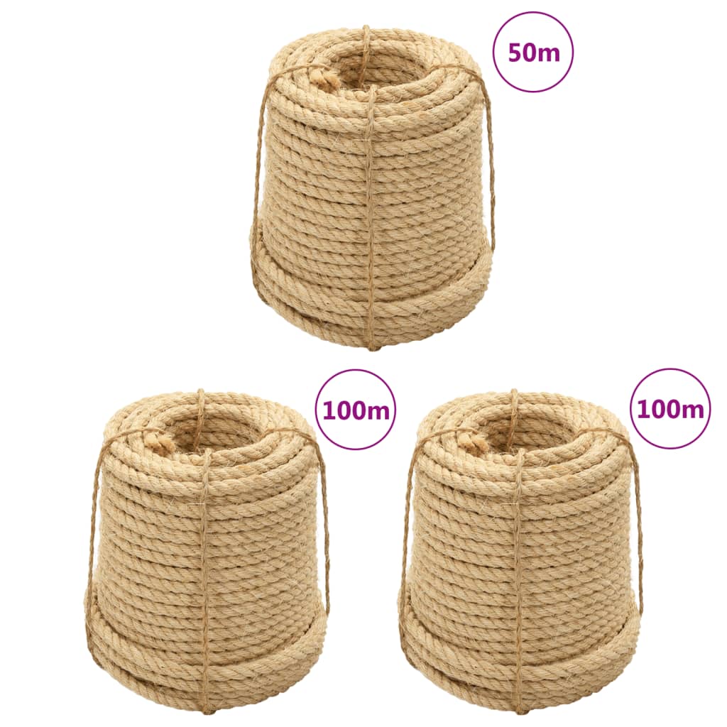 Vidaxl rep 3 st 20 mm sisal