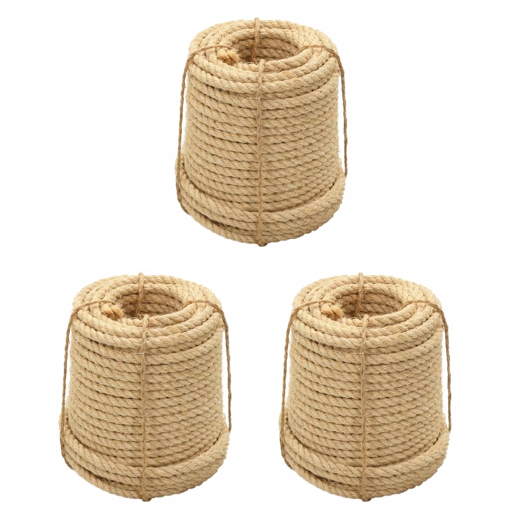 Vidaxl rep 3 st 20 mm sisal