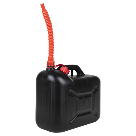 VidaXL Kraftstofftanks 3 Stück mit flexibler Düse schwarz 20 l Kunststoff