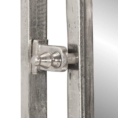VidaXL Gepäckträger mit Kleiderbügeln zur Wandmontage aus Aluminium