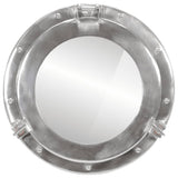 Vidaxl Wall Mirror Patrijspoort Ø38 cm aluminium og glas