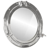 Vidaxl wandspiegel patrijspoort ø50 cm aluminium en glas