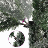 Vidaxx künstlicher Weihnachtsbaum mit Scharnieren und Schnee 150 cm
