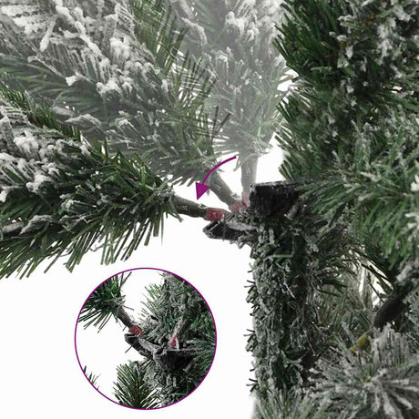 Vidaxx künstlicher Weihnachtsbaum mit Scharnieren und Schnee 150 cm