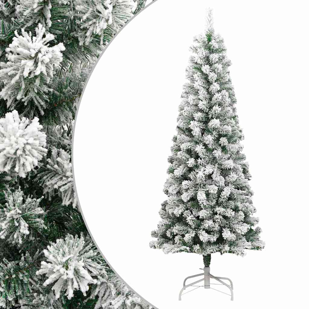 VidaXL Künstlicher Weihnachtsbaum mit Scharnieren und Schnee 180 cm