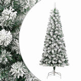 VidaXL Künstlicher Weihnachtsbaum mit Scharnieren und Schnee 180 cm