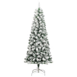 VidaXL Künstlicher Weihnachtsbaum mit Scharnieren und Schnee 180 cm