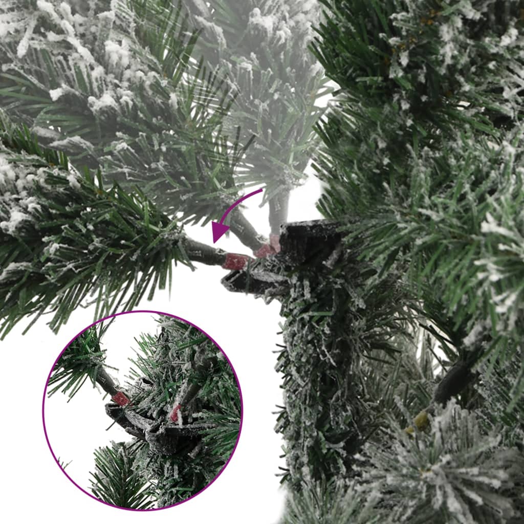 Vidaxx künstlicher Weihnachtsbaum mit Scharnieren und Schnee 210 cm