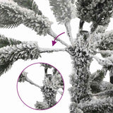 Vidaxl kunstkerstboom met scharnieren en sneeuw 180 cm