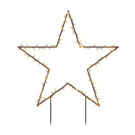VidaXL Weihnachtsbeleuchtung mit Stern 115 LEDs 85 cm