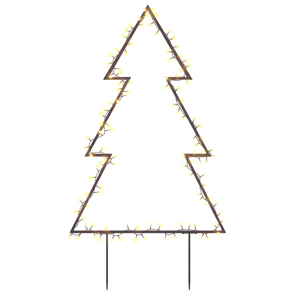 VidaXL Weihnachtsbeleuchtung Weihnachtsbaum mit Erdspießen 115 LEDs 90 cm